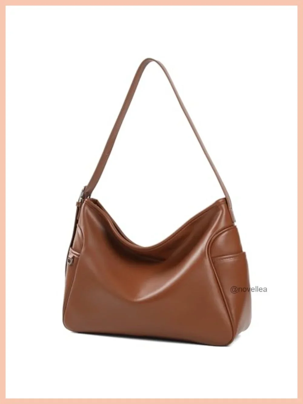 Faux Leather Hobo Tote Bag Women Crossbody Shoulder Work Handbag